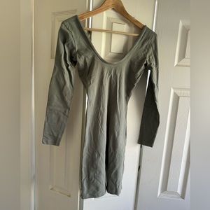 GARMENT DYE LONG SLEEVE BIKETARD